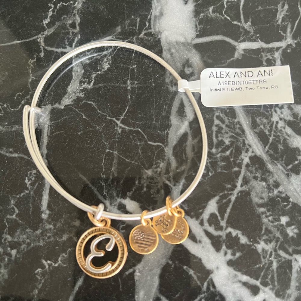 Alex and Ani Alphabet Charm Bracelet